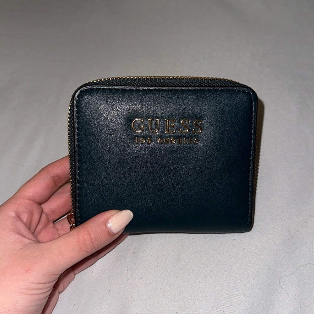 Guess navy blue and gold wallet